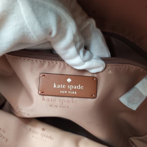 Kate Spade New York Lena Brown Leather Zipper Closure Top Handle Backpack - NWT main image 13